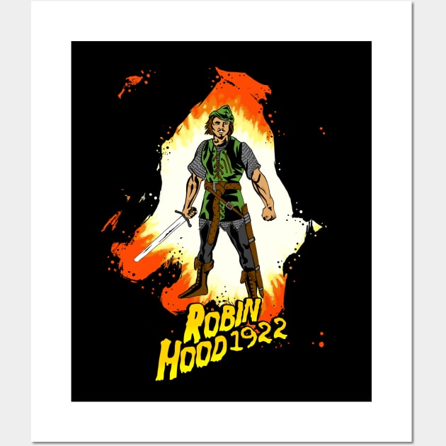 Robin Hood 1922 Wall Art by SkipBroTees